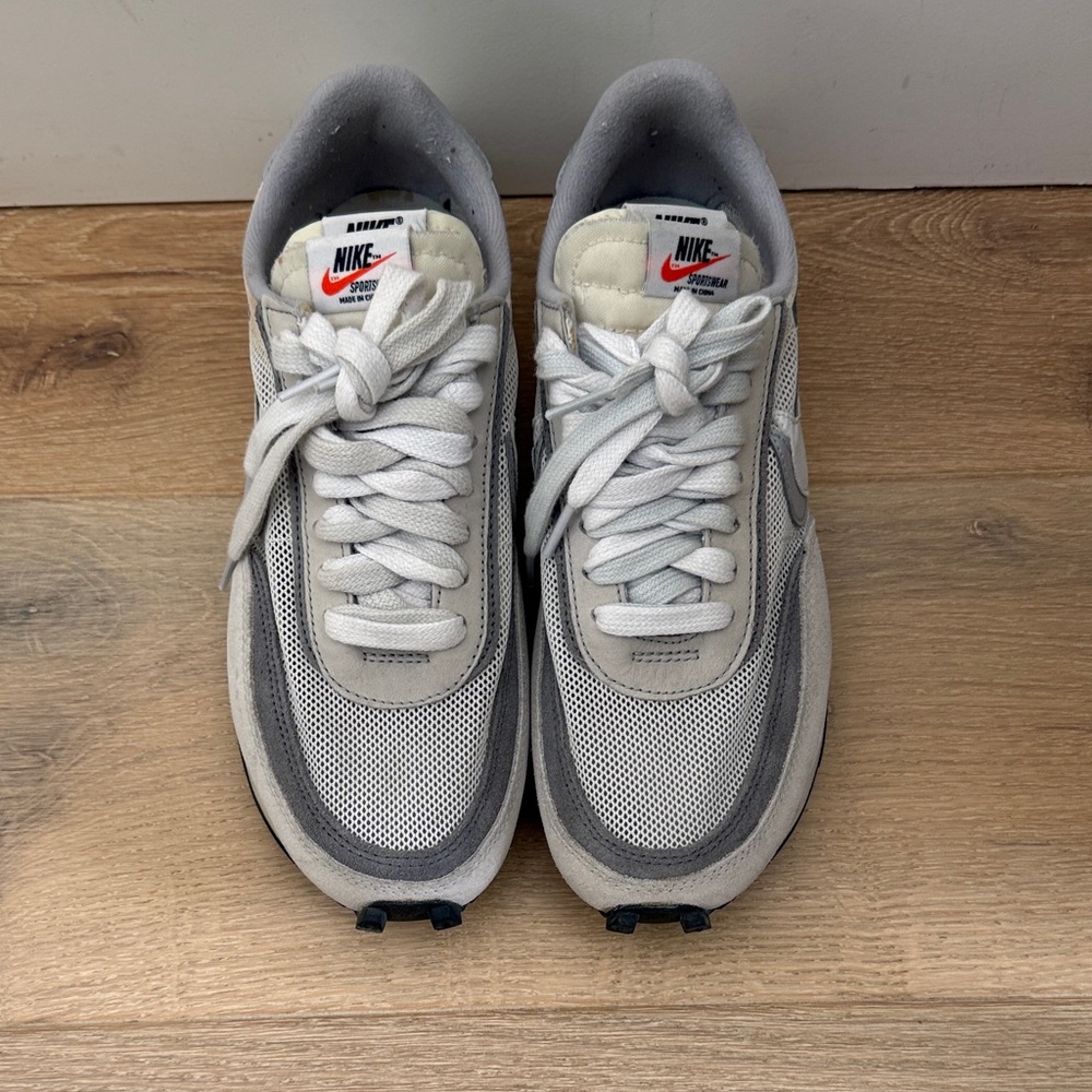 Nike White and Gray Men's Sneakers